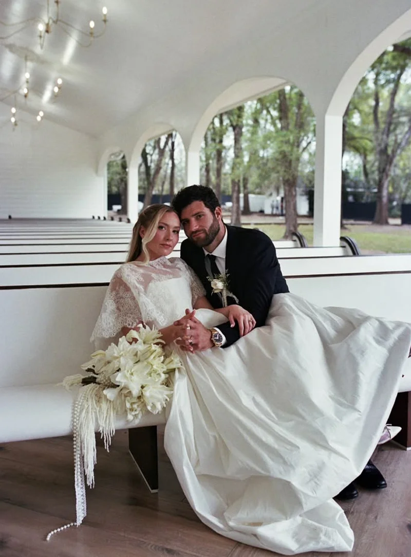 Artistic wedding detail photographed on film