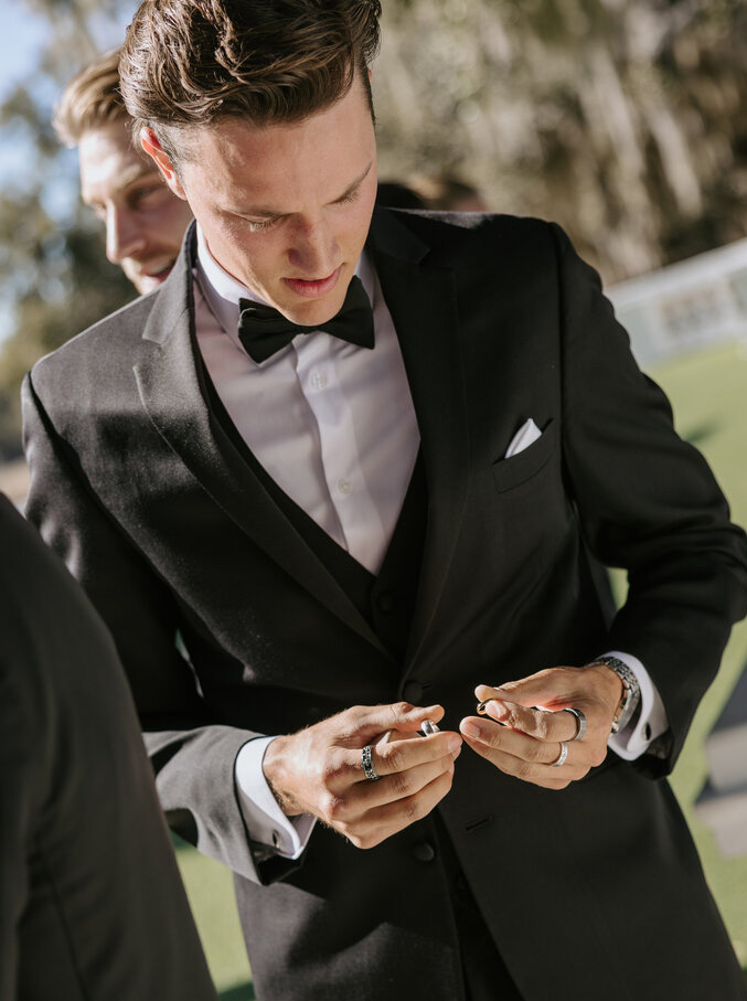Wedding details photographed in soft natural light